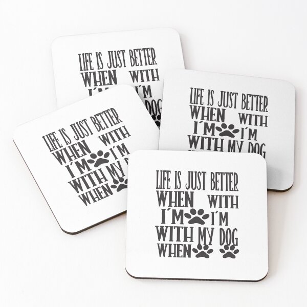 Item preview, Life Is Just Better When Im With My Dog designed and sold by ASSOUKI9.