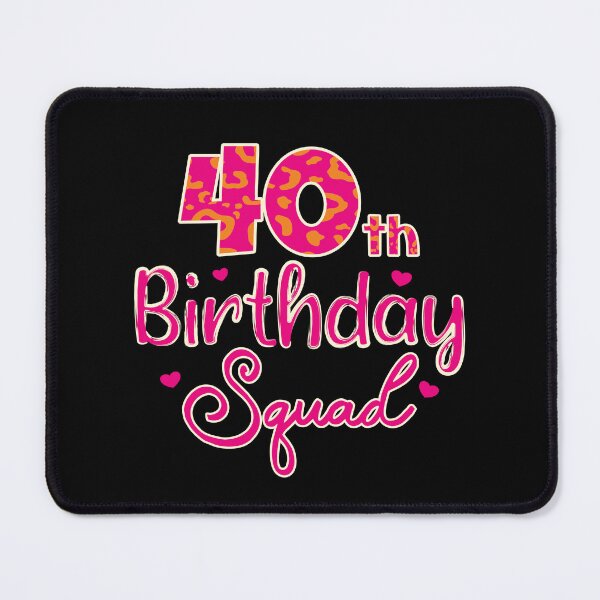 Item preview, 40th Birthday Squad Leopard Party Forty Years Old Gifts Tee designed and sold by Sasikharn.