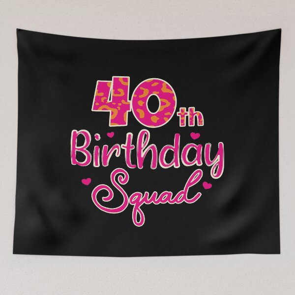 Item preview, 40th Birthday Squad Leopard Party Forty Years Old Gifts Tee designed and sold by Sasikharn.