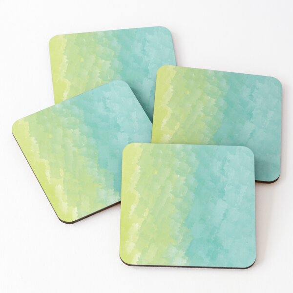Item preview, Green and Blue Ombre Watercolor Cloud designed and sold by designsbyjuliee.
