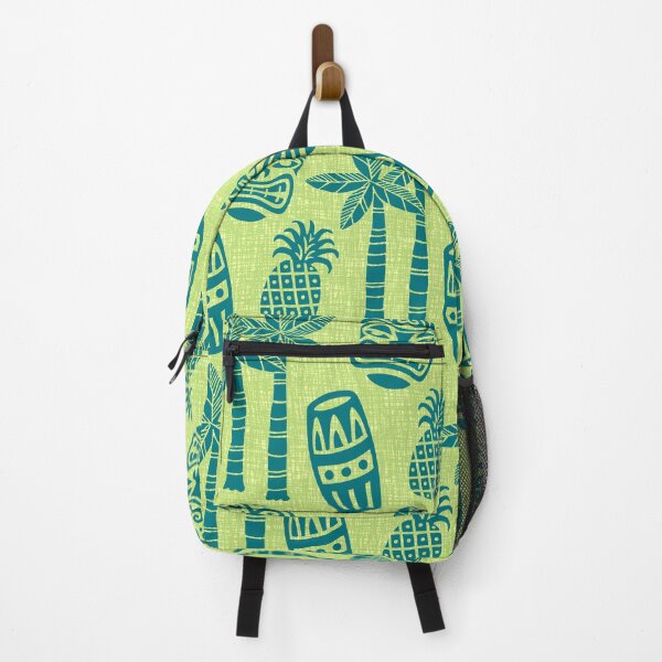 Item preview, Retro Mid Century Modern Tiki Pattern 543 Green and Chartreuse Tweed designed and sold by tonymagnerart.