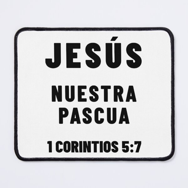 Item preview, 1 Corinthians 5:7 Jesus Our Passover Spanish Bible Verse designed and sold by NombresDeJesus.