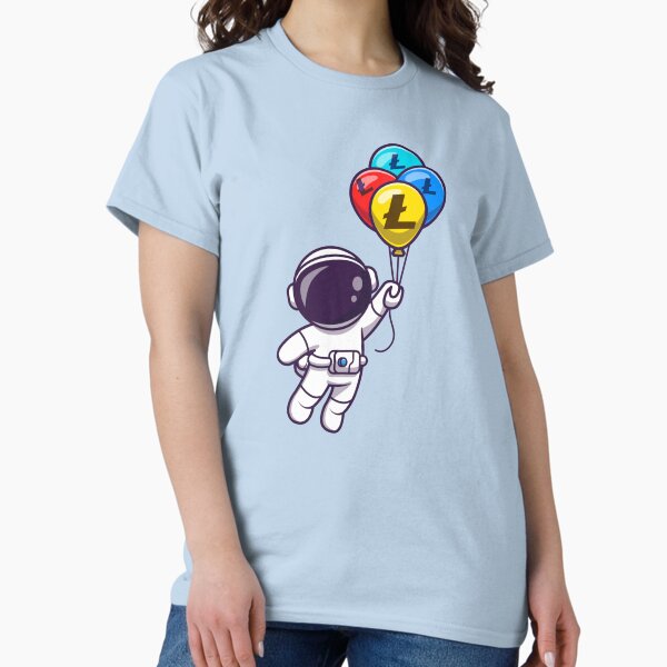 Artikel-Vorschau von Krypto-Astronaut Litecoin-Ballons, designt und verkauft von Crypmetal.