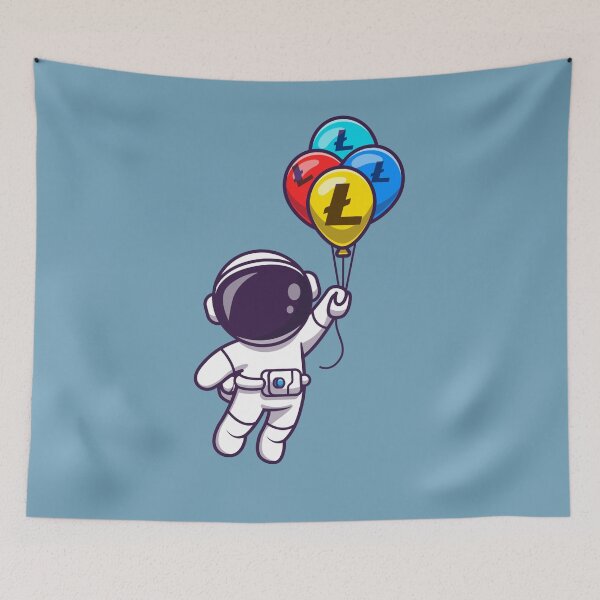 Item preview, Crypto Astronaut Litecoin Balloons designed and sold by Crypmetal.