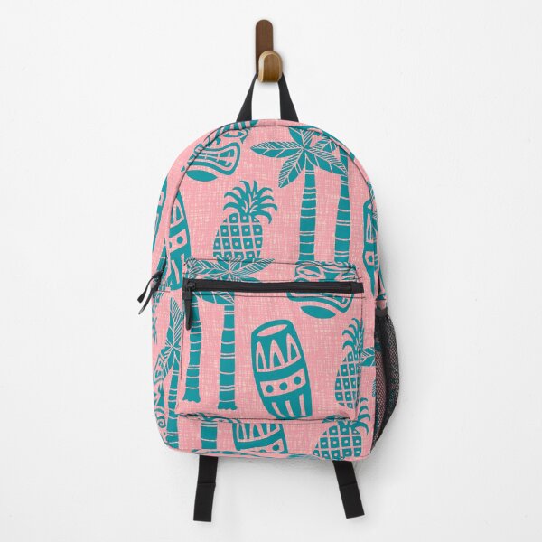 Item preview, Retro Mid Century Modern Tiki Pattern 545 Green and Pink Tweed designed and sold by tonymagnerart.