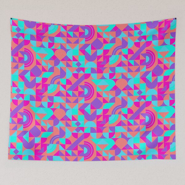 Item preview, geometric colorful patterns conceptual Art - Abstract Neo Geo graphic design designed and sold by Design Repo.