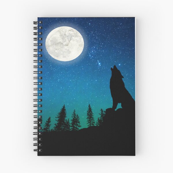 Item preview, Wolf Howl Moonlit Night Sky designed and sold by MMwolfdogden.