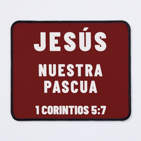 Item preview, 1 Corinthians 5:7 Jesus Our Passover Spanish Bible Verse designed and sold by NombresDeJesus.