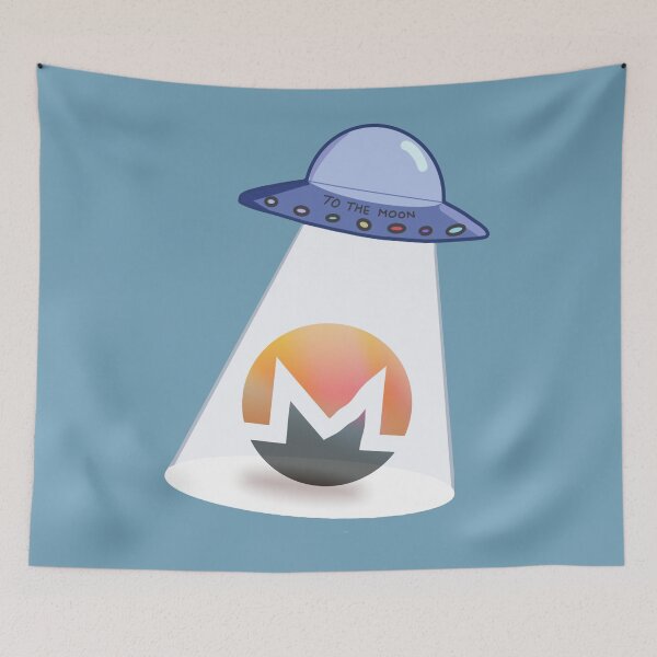 Item preview, Crypto UFO Monero to the Moon designed and sold by Crypmetal.
