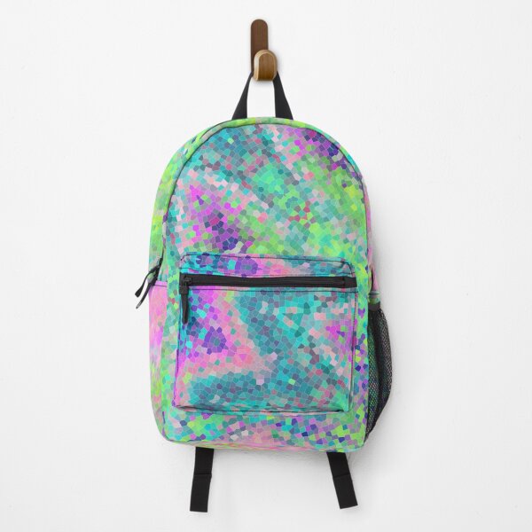 Item preview, The pink, yellow,blue, and green mosaic kaleidoscopic rainbow pattern designed and sold by IraNiva.