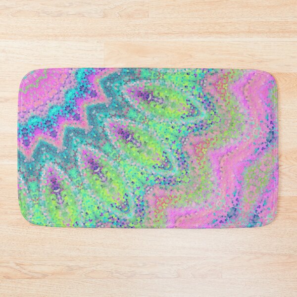 Item preview, The pink, yellow,blue, and green mosaic kaleidoscopic rainbow pattern designed and sold by IraNiva.