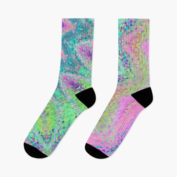 Item preview, The pink, yellow,blue, and green mosaic kaleidoscopic rainbow pattern designed and sold by IraNiva.