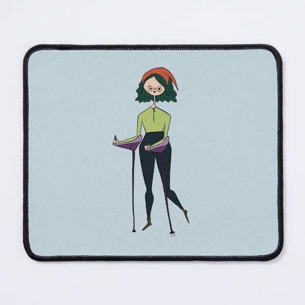 Item preview, Cute Girl With SmartCrutches (blue) designed and sold by misslovelymess.