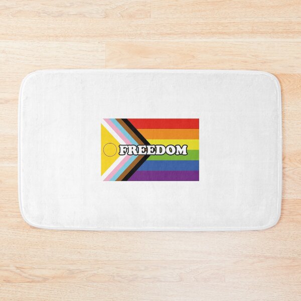 Item preview, Inclusive Pride Progress Flag FREEDOM designed and sold by Inspirationmotivation.