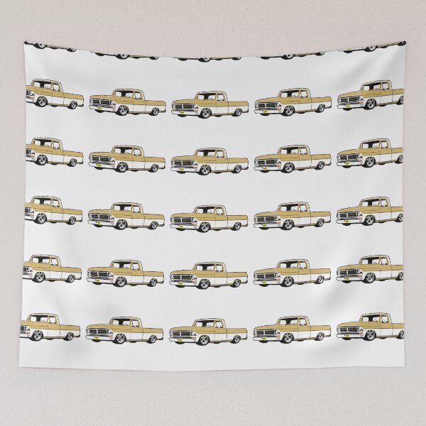Item preview, Beige & White 71-72 F Truck designed and sold by CoolRide.