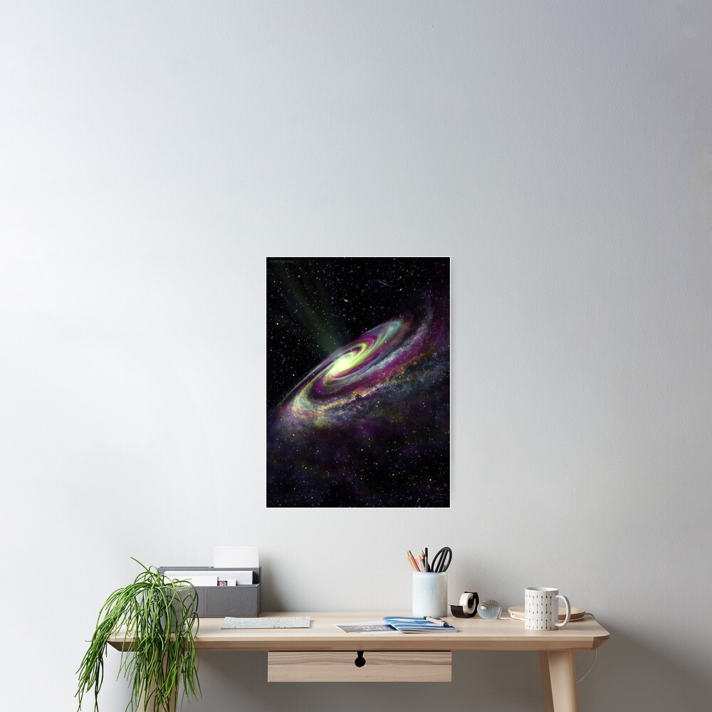 Unicorn Head Galaxy Poster