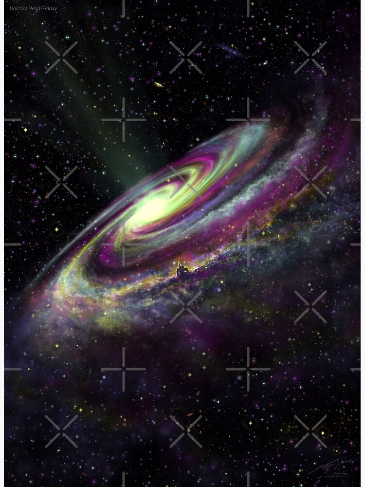 Unicorn Head Galaxy by Cellesria
