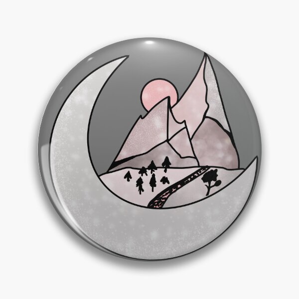Item preview, Mountain In A Crescent Moon designed and sold by MutedCarbon.