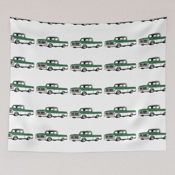 Item preview, Green & White 71-72 F Truck designed and sold by CoolRide.