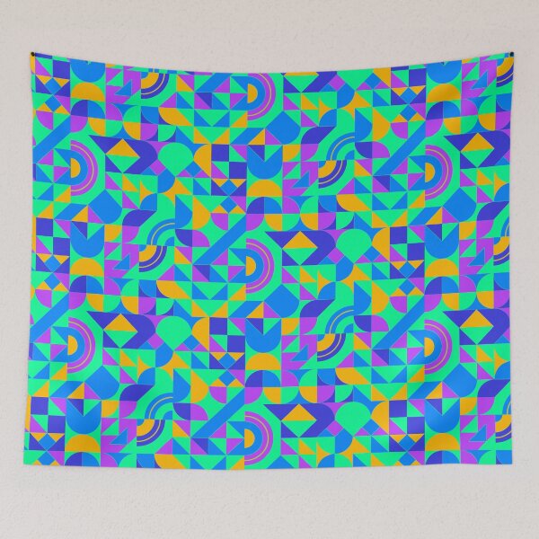 Item preview, geometric colorful patterns conceptual Art - Abstract Neo Geo graphic design designed and sold by Design Repo.