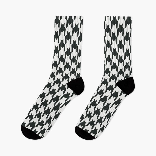Item preview, Houndstooth Pied-de-Poule Classic Checker Pattern Black and White designed and sold by worldways.