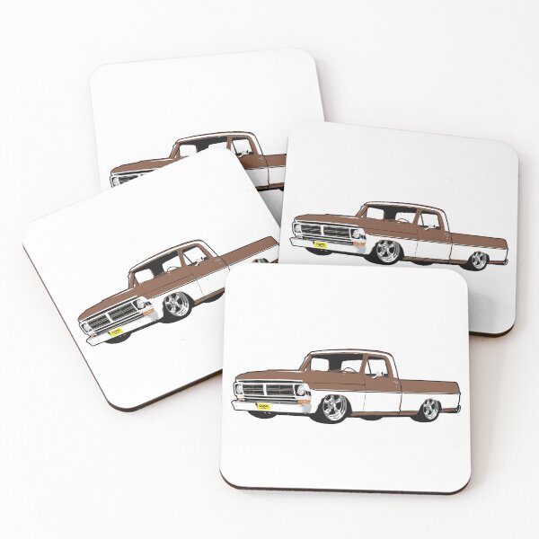 Item preview, Brown & White 71-72 F Truck designed and sold by CoolRide.