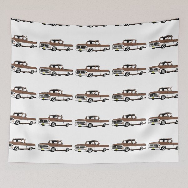 Item preview, Brown & White 71-72 F Truck designed and sold by CoolRide.