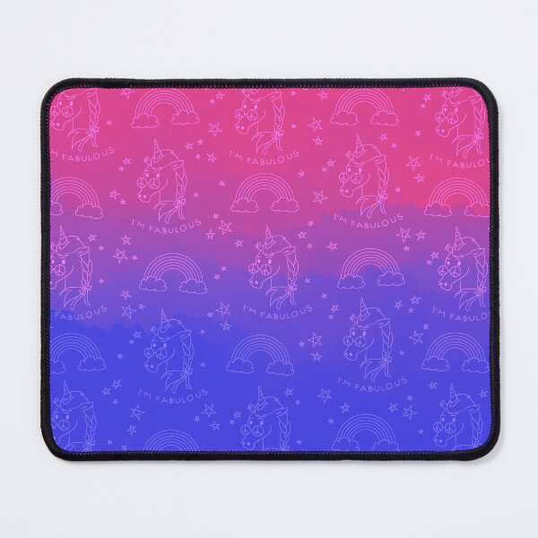 Item preview, I’m fabulous! Bi pride unicorns pattern flag - watercolor designed and sold by Chiara Filincieri.