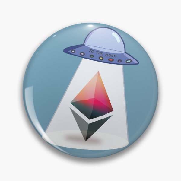 Item preview, Crypto UFO Ethereum to the Moon designed and sold by Crypmetal.