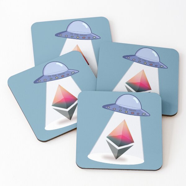 Item preview, Crypto UFO Ethereum to the Moon designed and sold by Crypmetal.