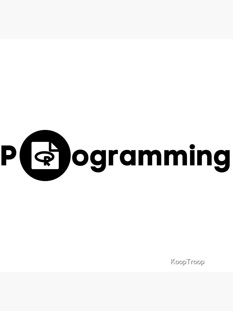 "Programming with r file icon " Poster for Sale by KoopTroop Redbubble