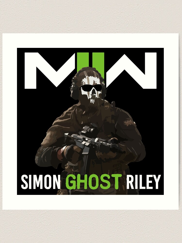 Ghost MW2 Art Print Simon ghost Riley -  Finland