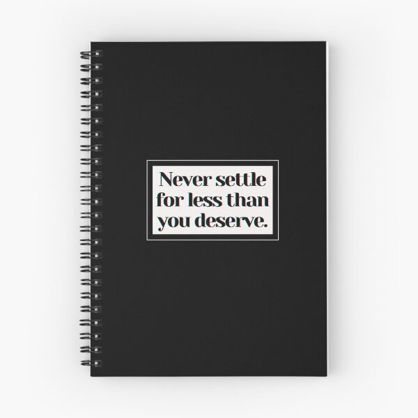 Item preview, Never settle for less than you deserve . designed and sold by PostiveText.