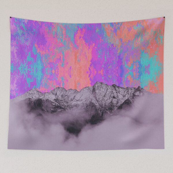 Item preview, Mountain Miracle rainbow art designed and sold by Quoppidou.