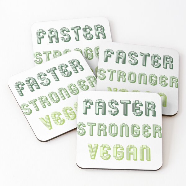 Item preview, Faster Stronger Vegan designed and sold by ShopOfK.