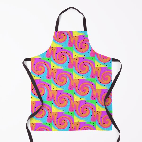 Item preview, Black Speckle Design Tie Dye Rainbow Swirl Background, Large Sized Repeating Pattern designed and sold by Nicolette Olivier.