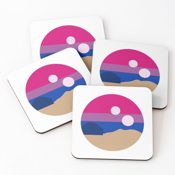 Item preview, Bisexual Pride Tatooine Sunset designed and sold by caseyhiden.
