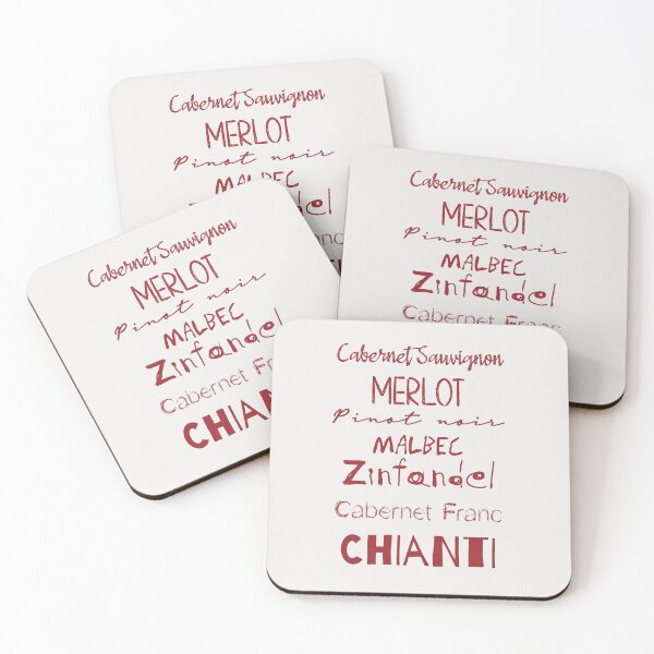 Item preview, Red Wine List (burgundy) designed and sold by Belcordi.