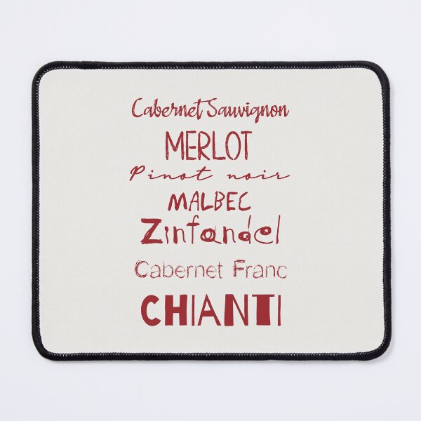 Item preview, Red Wine List (burgundy) designed and sold by Belcordi.