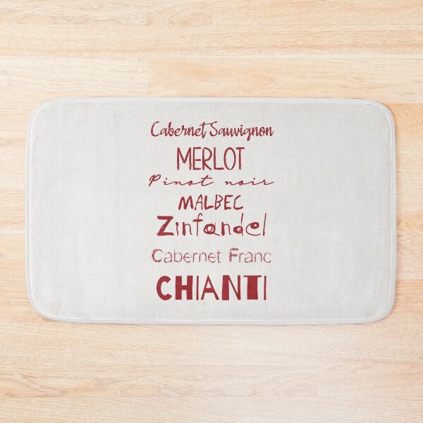 Item preview, Red Wine List (burgundy) designed and sold by Belcordi.