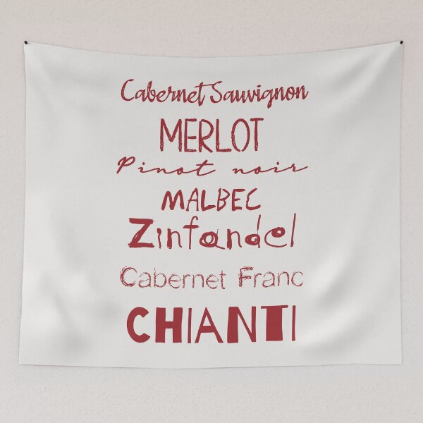 Item preview, Red Wine List (burgundy) designed and sold by Belcordi.