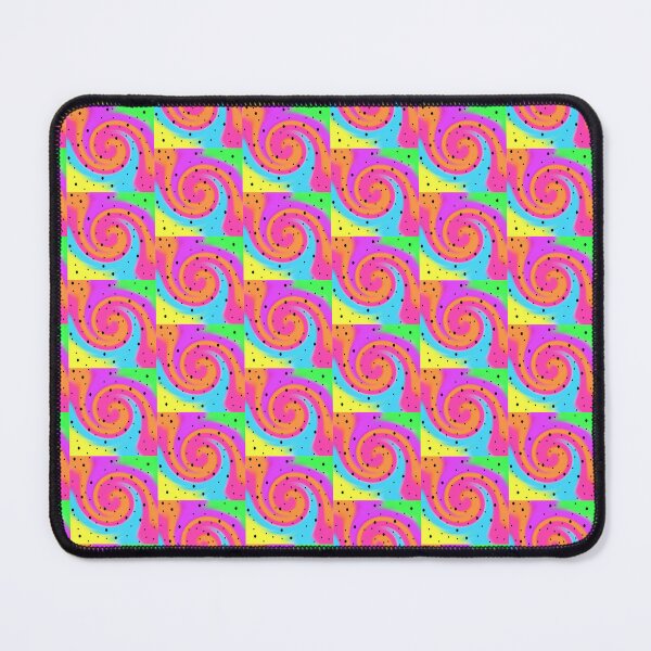Item preview, Black Speckle Design on a Rainbow Tie Dye Swirl Small Sized Repeating Pattern designed and sold by Nicolette Olivier.