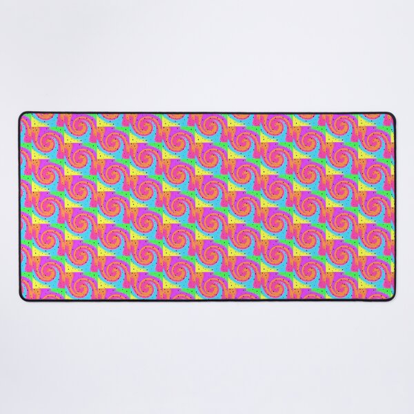 Item preview, Black Speckle Design on a Rainbow Tie Dye Swirl Small Sized Repeating Pattern designed and sold by Nicolette Olivier.