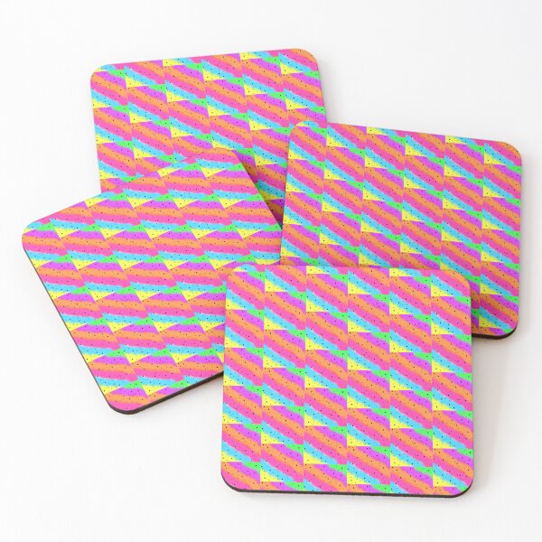 Item preview, Black Speckle Design on a Rainbow Tie Dye Stripe Small Sized Repeating Pattern designed and sold by Nicolette Olivier.
