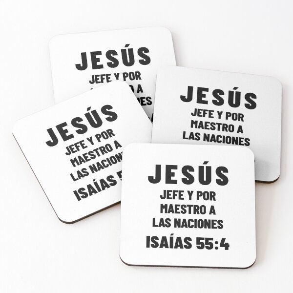 Item preview, Isaiah 55:4 Jesus Chief and Master to the Nations Spanish Bible Verse designed and sold by NombresDeJesus.