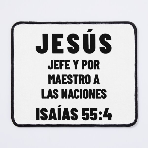 Item preview, Isaiah 55:4 Jesus Chief and Master to the Nations Spanish Bible Verse designed and sold by NombresDeJesus.