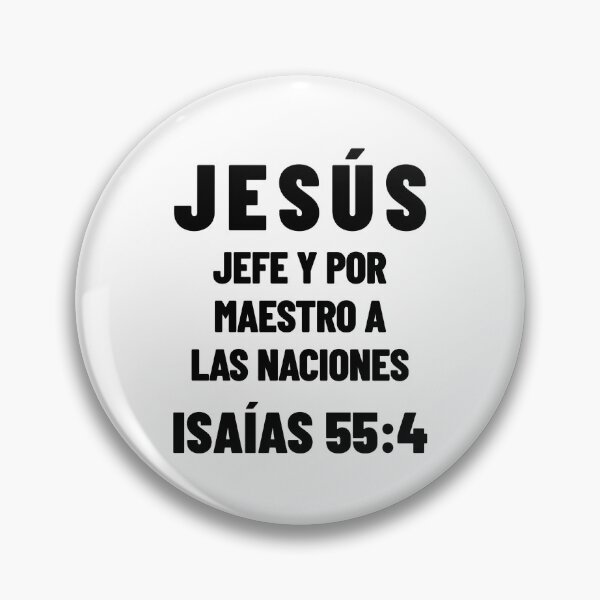 Item preview, Isaiah 55:4 Jesus Chief and Master to the Nations Spanish Bible Verse designed and sold by NombresDeJesus.