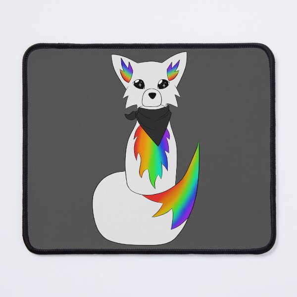 Item preview, Pride Fox / Wolf- White- Rainbow designed and sold by KraveyTheWolf.