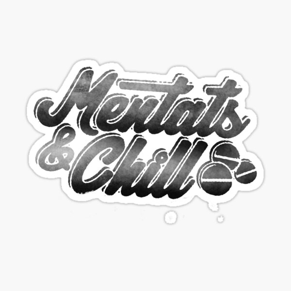 Item preview, mentats y relajarse | Fallout inspirado | Arte de la pared Decoración del hogar | HECKINFAROUT designed and sold by Two Otters Co.
