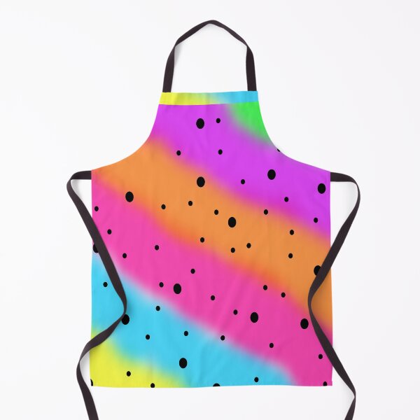 Item preview, Black Speckle Design on a Rainbow Tie Dye Stripe, Large Sized Non-Repeating Image designed and sold by Nicolette Olivier.